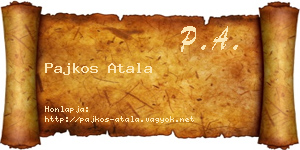 Pajkos Atala névjegykártya